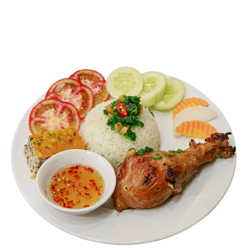 Lemongrass chicken rice